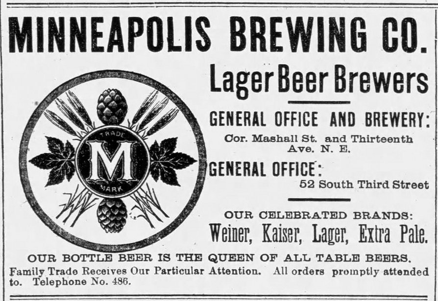 Newspaper ad - <i>The Minneapolis Times</i> - 16 Dec 1893